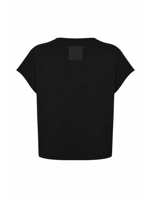 T-shirt Clotilde in jersey di cotone Nero Liviana Conti | L6SW64Y69-0